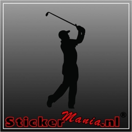 Muursticker golfer