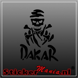 Dakar skull sticker