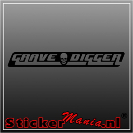 Grave digger sticker