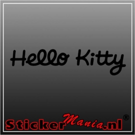 Hello kitty text sticker