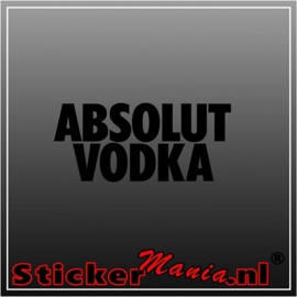 Absolut vodka sticker