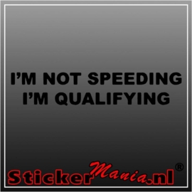 I'm not speeding sticker