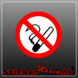 Verboden te roken 1 full colour sticker
