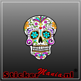 Skull 5 Full Colour sticker