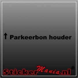 Parkeerbonhouder 2 sticker