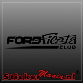Ford fiesta club sticker