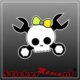 JDM Skull Full Colour sticker