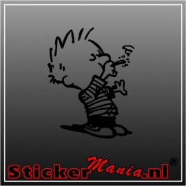 Calvin smoke sticker