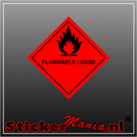 Flammable liquid full colour sticker