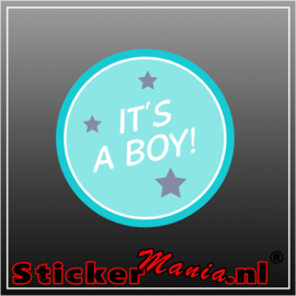 It's a boy geboorte sticker 2