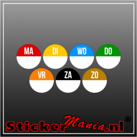 Houdbaarheid stickers zelf in te vullen -  set van 5 x7stickers