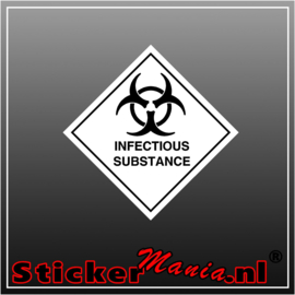 Infectious substance full colour sticker