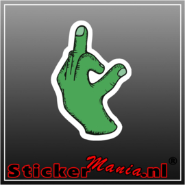 Green Finger Full Colour sticker