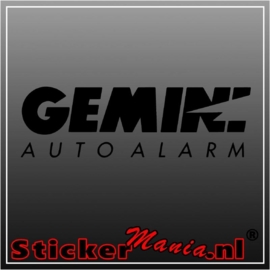 Gemini auto alarm sticker