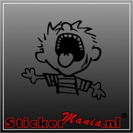 Calvin sad sticker