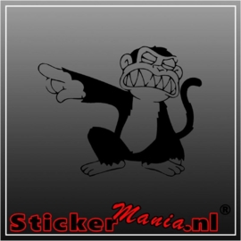 Evil monkey sticker