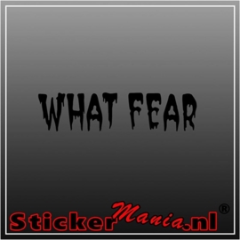 What fear sticker