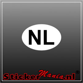 NL Wit Zwart Full Colour sticker
