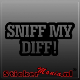 Sniff my diff sticker