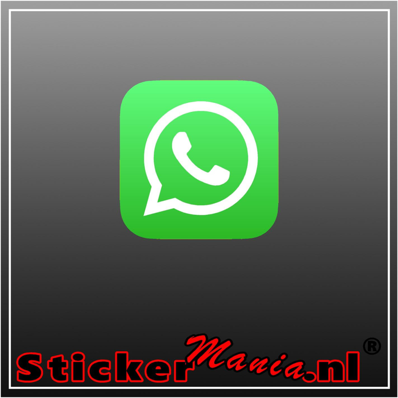  Whatsapp  logo  full colour sticker  Whatsapp  StickerMania nl