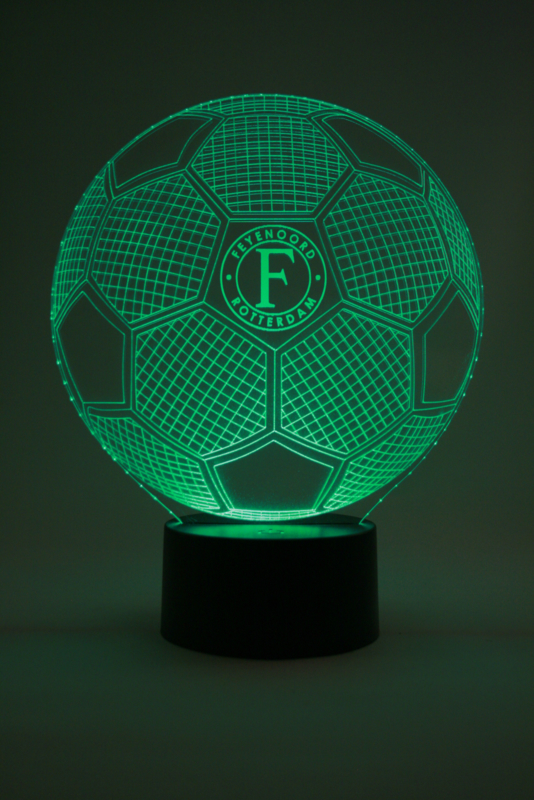 Feyenoord voetbal led lamp (Wilt u er een led base bij bestellen? Ja