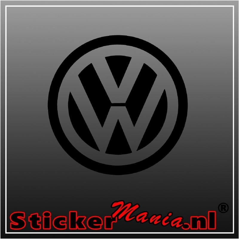Volkswagen Logo Sticker Volkswagen Stickermania Nl