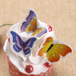 decoratie vlinders (set van 5 - willekeurig)