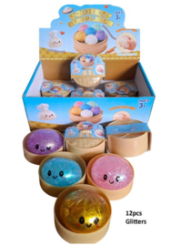 Squishy dumpling glitter