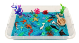 Sensory box onderwater rijst