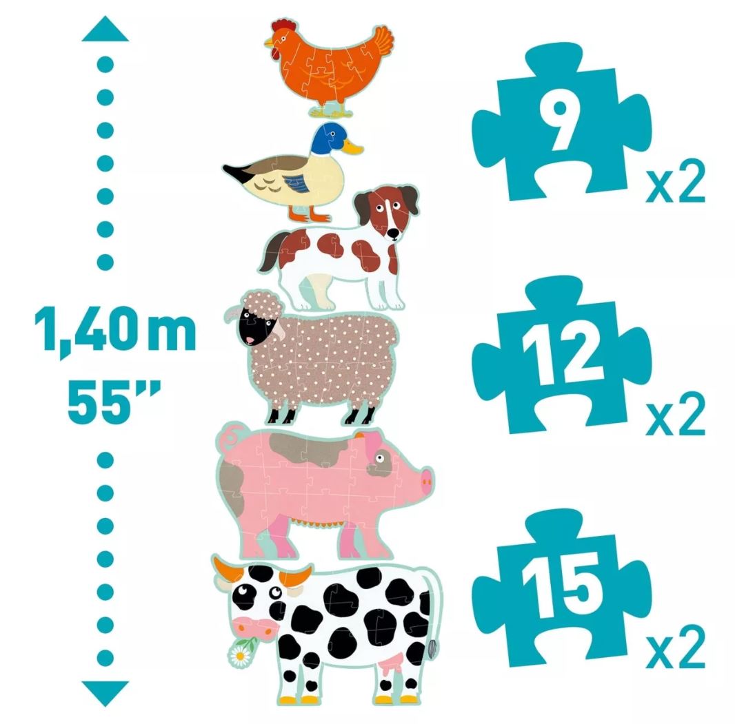19. Puzzel Honore & vrienden + Maxi mais mozaiek