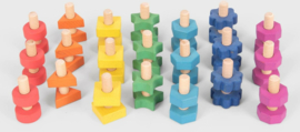 Tickit houten moeren & bouten