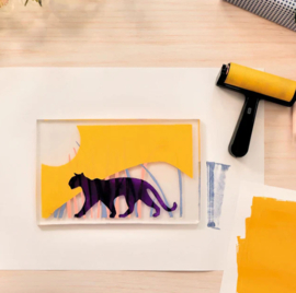 Atelier 47-Gel printing