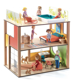 Gemeubeld poppenhuis