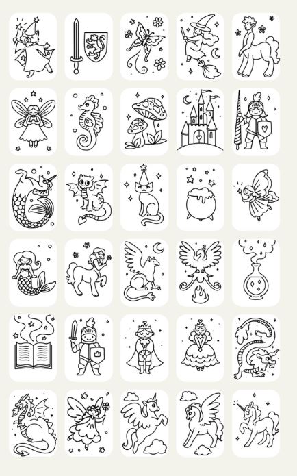 Kidydraw mini navulling-sprookjes/animals