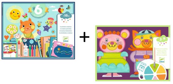 12. Knutselbox Kat & vriendjes + schilderen met waterverf