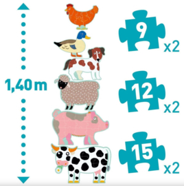 17. Puzzel Honore & vrienden + mais mozaiek