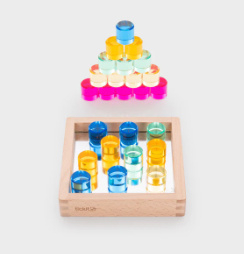 Edelsteen cirkels spiegeltray-25 stuks