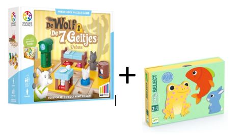 16. De wolf en 7 geitjes + kaartspel Little select