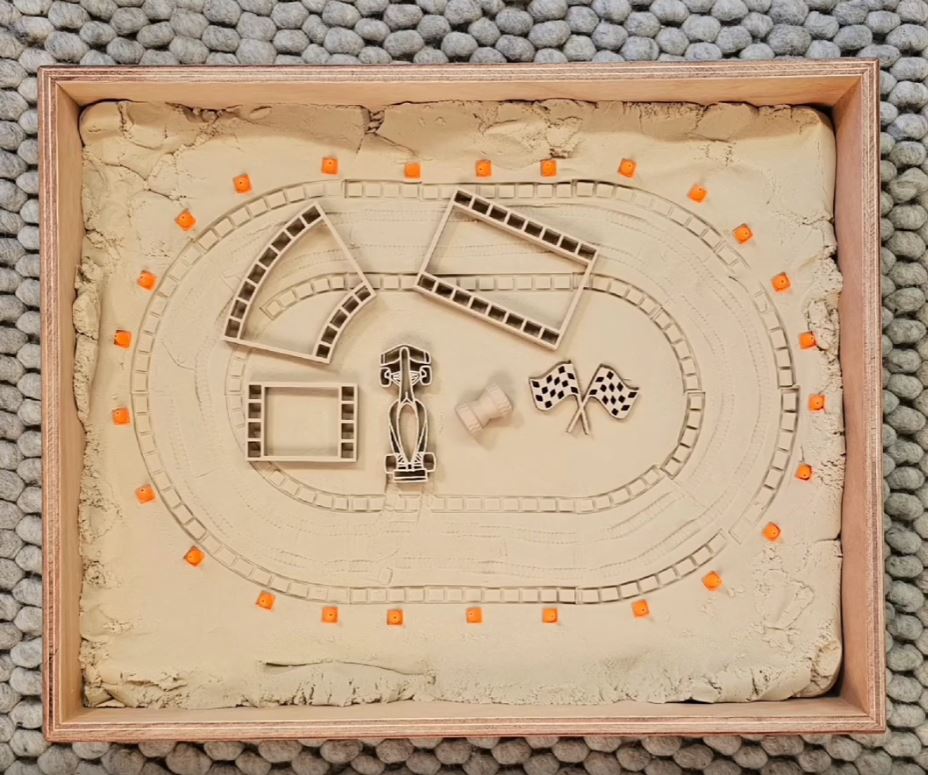 Uitstekers racewagen