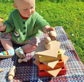 Tickit houten gemeenschapsfiguren