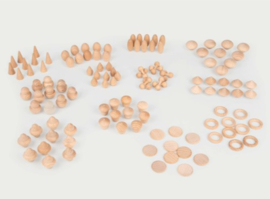 Tickit houten schatten natuurlijke set
