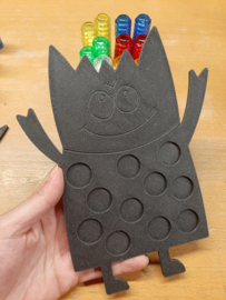 Kleurenmonster + stapelbare telstenen