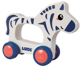 LUDI zebra op wieltjes 30031