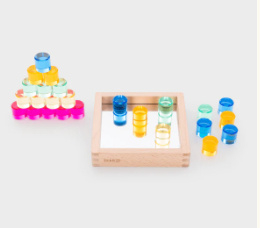 Edelsteen cirkels spiegeltray-25 stuks