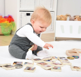 Houten tegels 'mijn emoties'