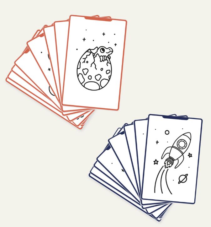 Kidydraw mini navulling-galaxy/dino