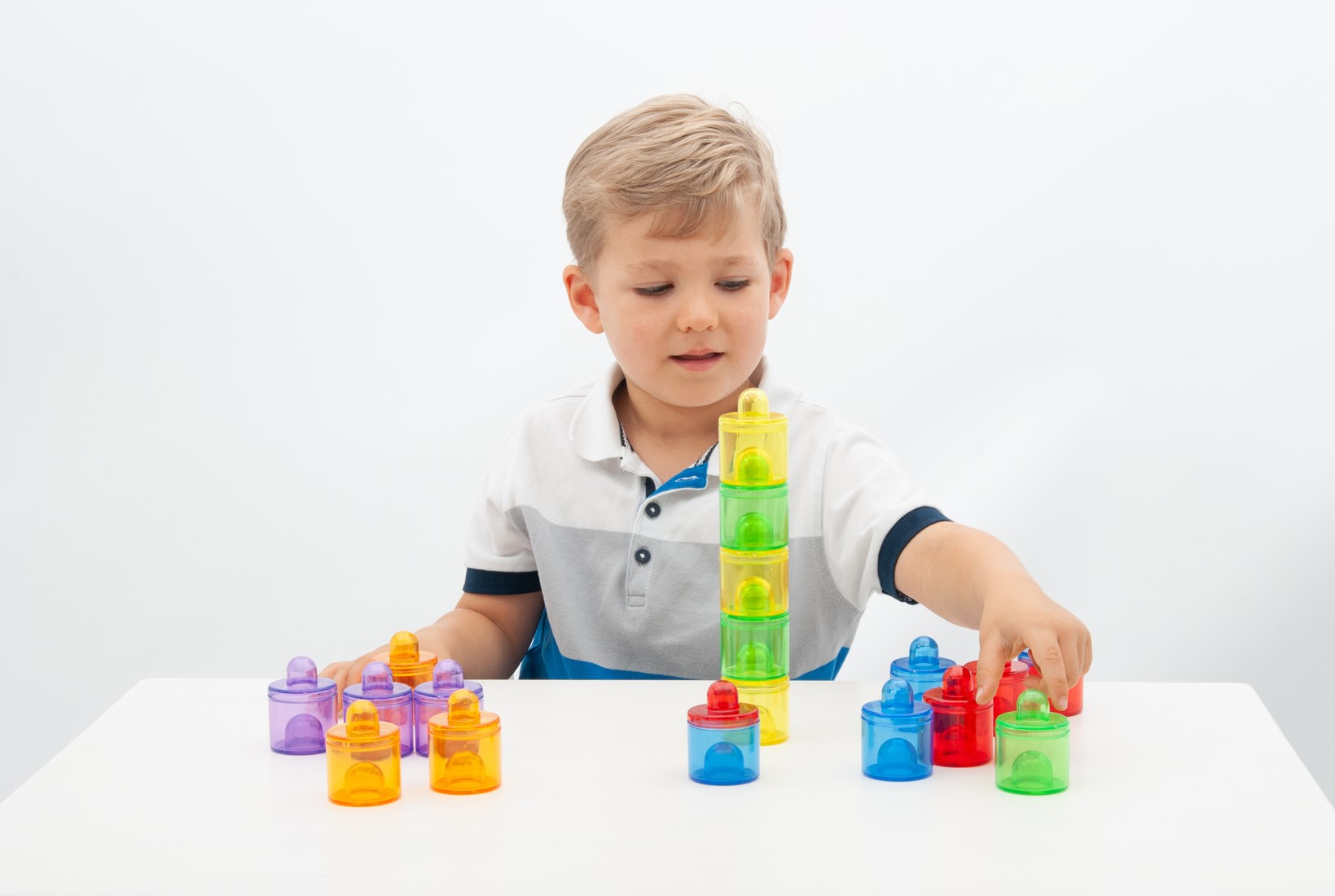 Tickit doorschijnende kleurenpotten
