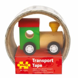 transport tape met locomotief