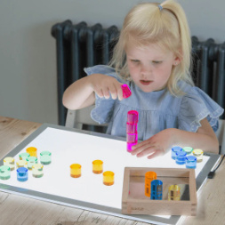 Edelsteen cirkels spiegeltray-25 stuks