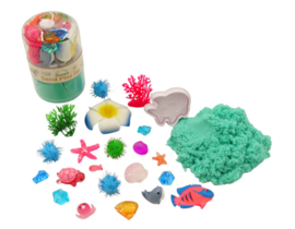 Speelpotje zand onderwater